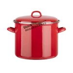 High‑quality Enamel Stock Pot, Enamel Lid, Enamel‑coated Metal Hollow Handle, Multiple Sizes & Colors Available